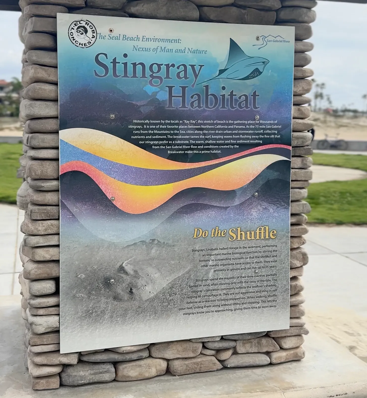 stingray sign seal beach
