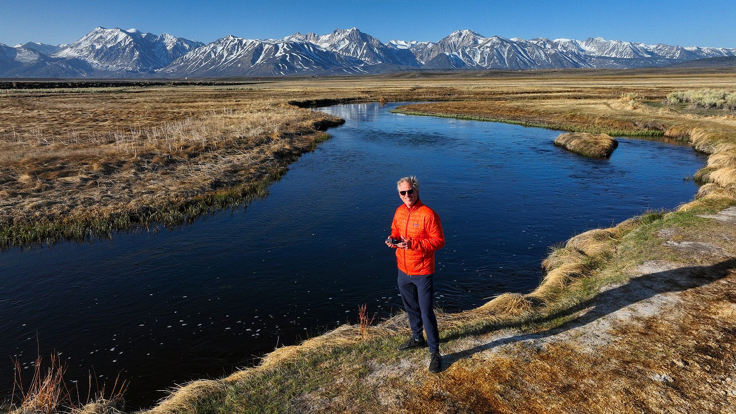 The author at the Owens River in California The author at the Owens River in California