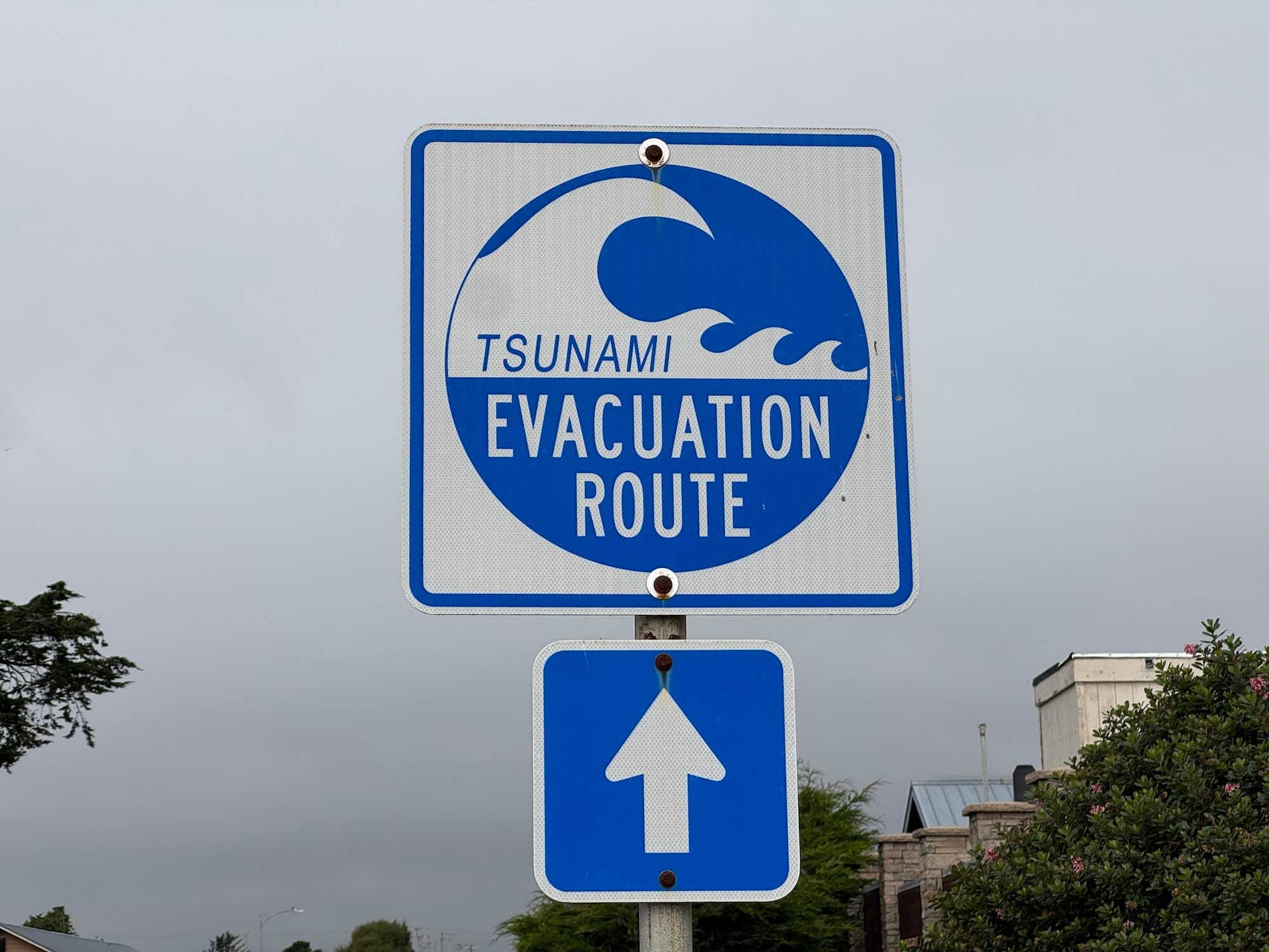 The city has prepared evacuation routes for residents should an alert be made for an incoming tsunami.